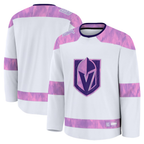 Choea V.Golden Knights White 2024 Hockey Fights Cancer Practice Jerseys
