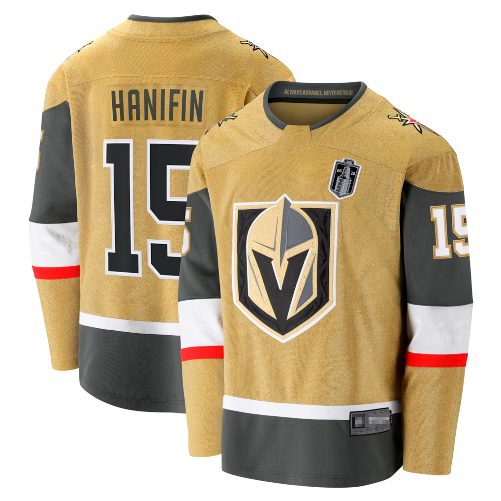 Choea V.Golden Knights #15 Noah Hanifin Gold 2026 Stanley Cup Final Breakaway Jerseys