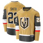 Choea V.Golden Knights #22 Cole Smith Gold Home Breakaway Jerseys
