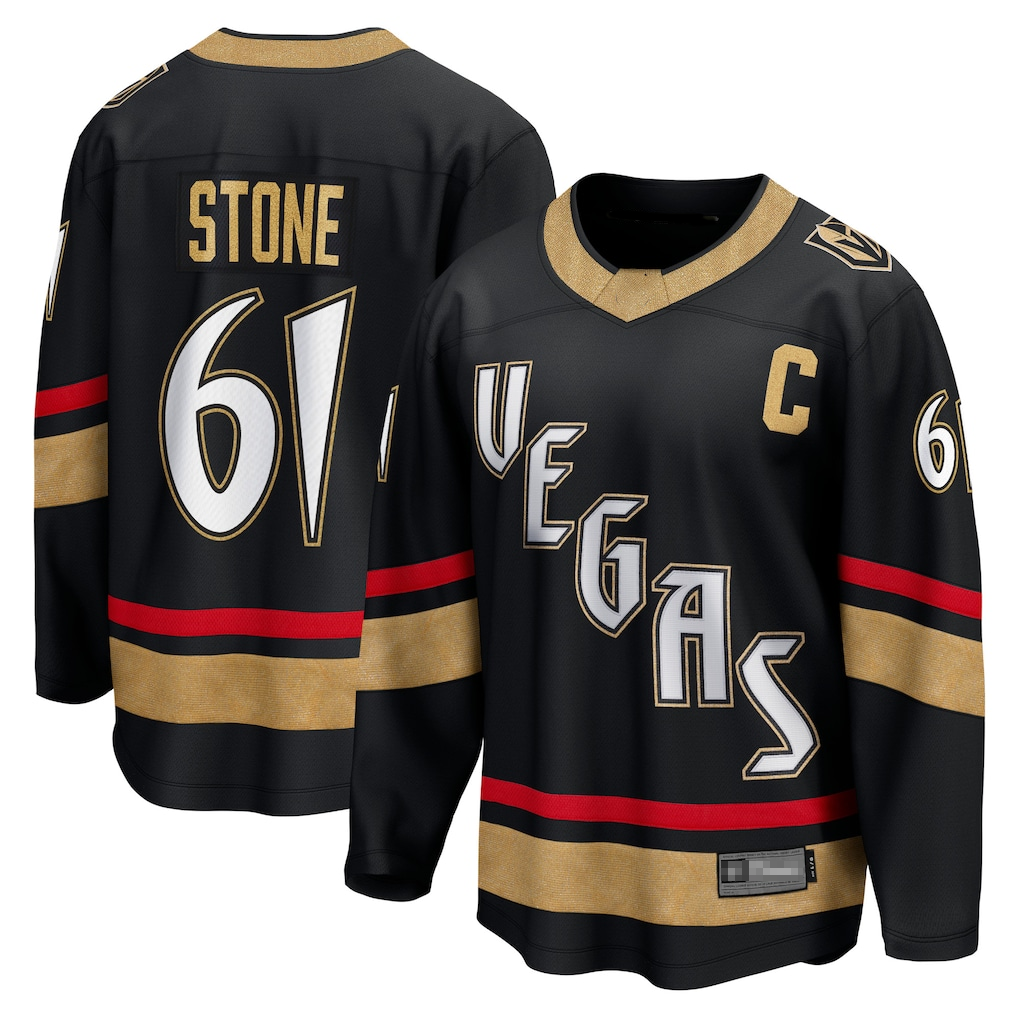 Choea V.Golden Knights #61 Mark Stone Black Special Edition 2.0 Breakaway Player Jerseys