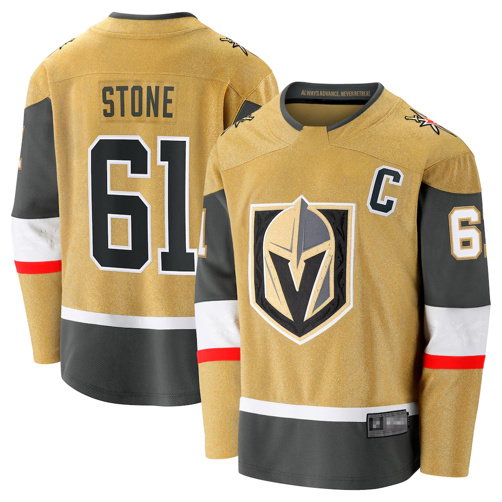 Choea V.Golden Knights #61 Mark Stone Gold Home Breakaway Jerseys