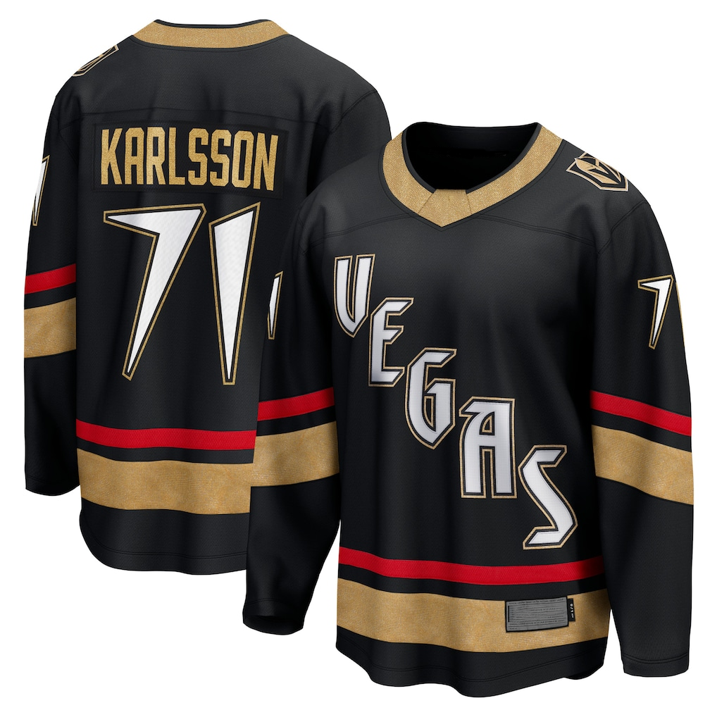 Choea V.Golden Knights #71 William Karlsson Black Special Edition 2.0 Breakaway Player Jerseys