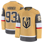 Choea V.Golden Knights #93 Mitch Marner Gold Home Premium Jerseys