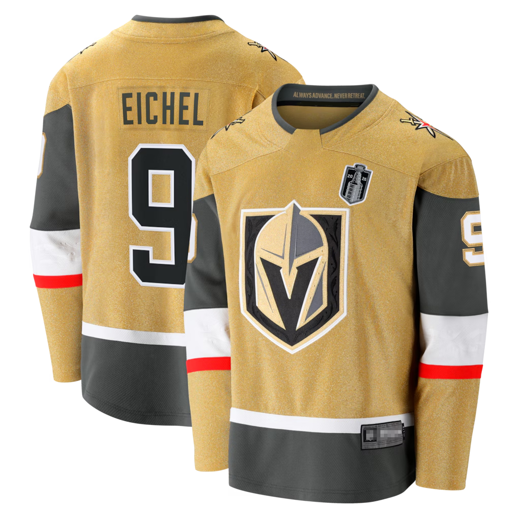 Choea V.Golden Knights #9 Jack Eichel Gold 2026 Stanley Cup Final Breakaway Jerseys