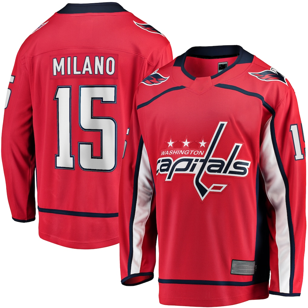 Choea W.Capitals #15 Sonny Milano Red Home Breakaway Jerseys