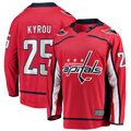 Choea W.Capitals #25 Jordan Kyrou Red Home Breakaway Jerseys