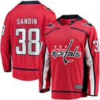Choea W.Capitals #38 Rasmus Sandin Red Home Breakaway Jerseys