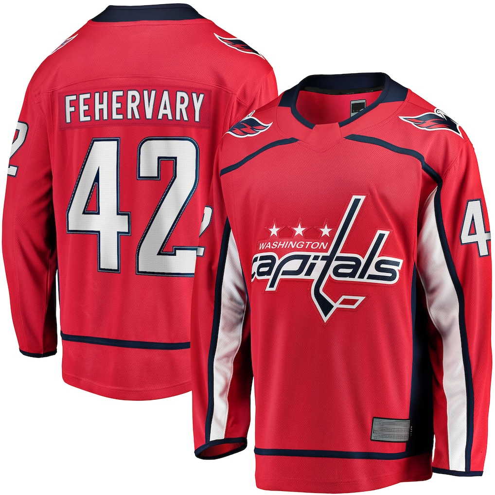 Choea W.Capitals #42 Martin Fehervary Red Home Breakaway Player Jerseys