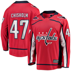 Choea W.Capitals #47 Declan Chisholm Red Home Breakaway Jerseys