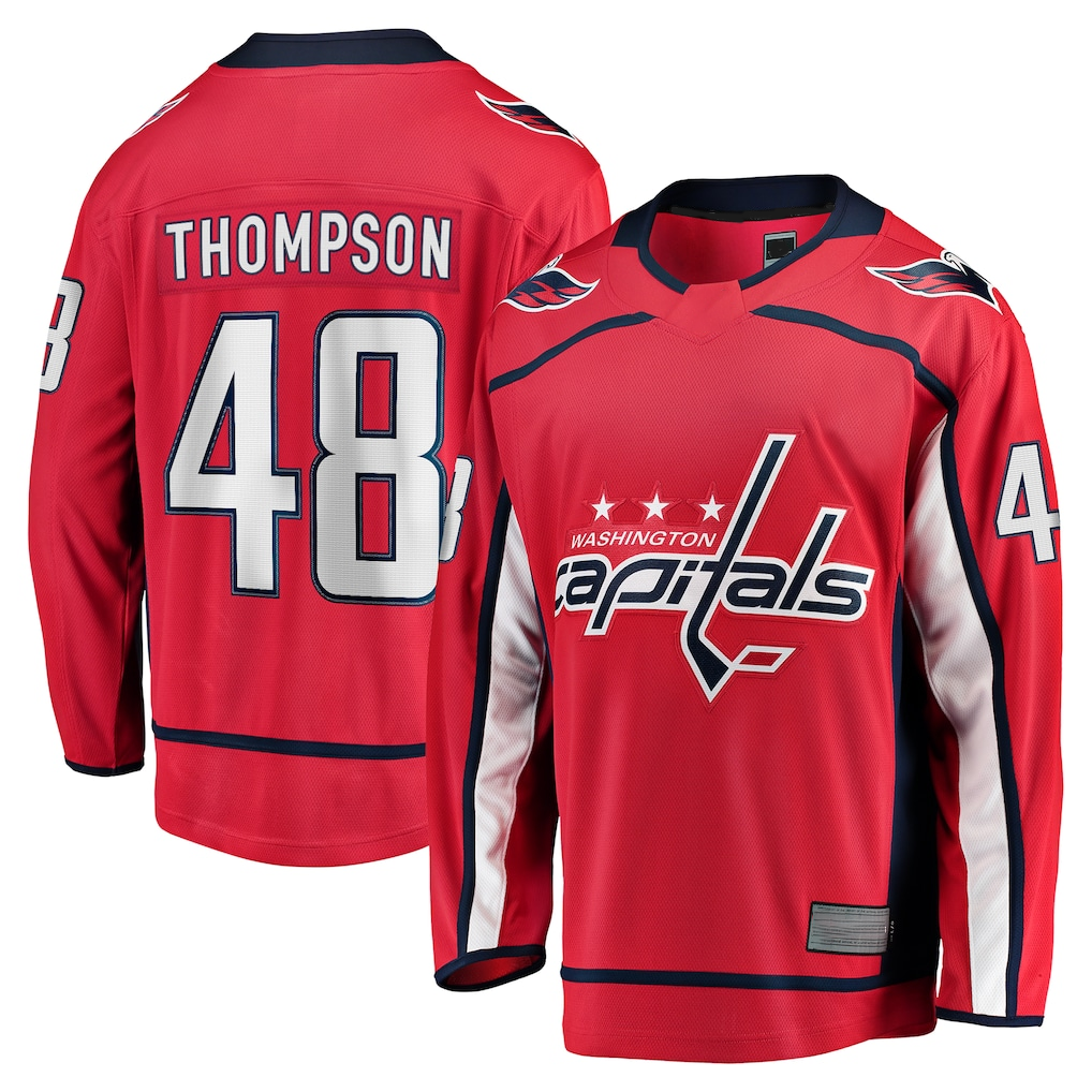 Choea W.Capitals #48 Logan Thompson Red Home Premier Breakaway Player Jerseys