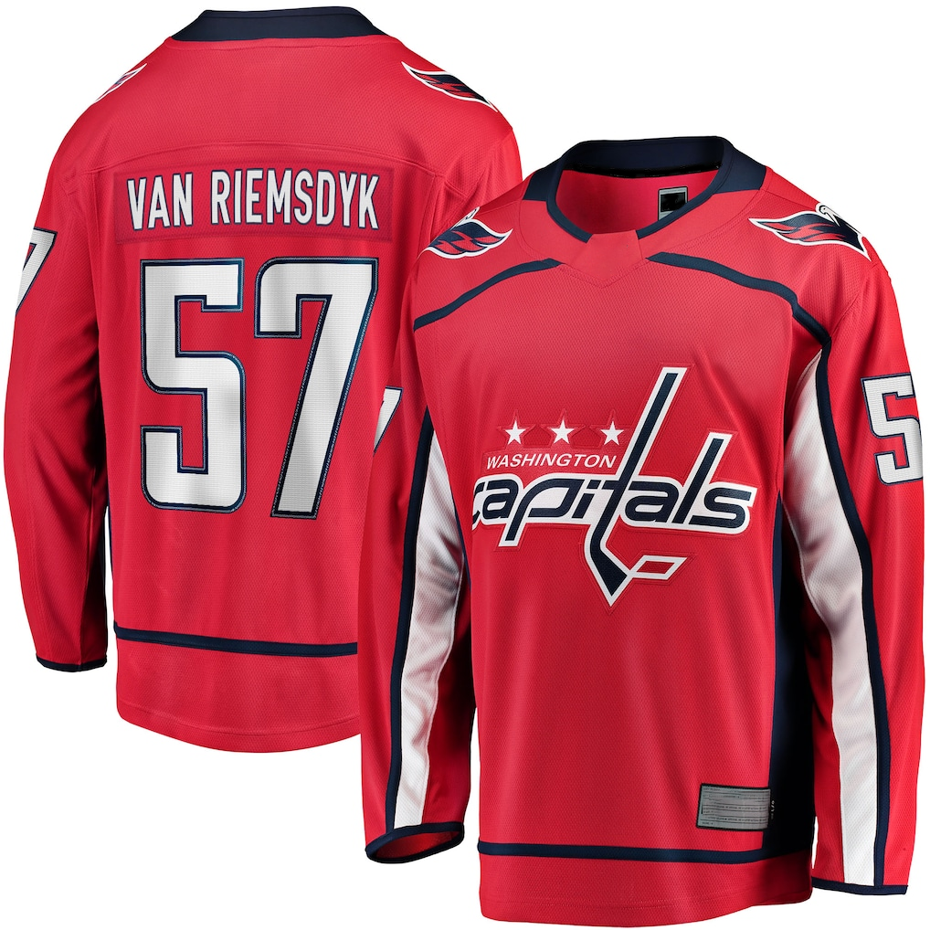 Choea W.Capitals #57 Trevor van Riemsdyk Red Home Breakaway Jerseys