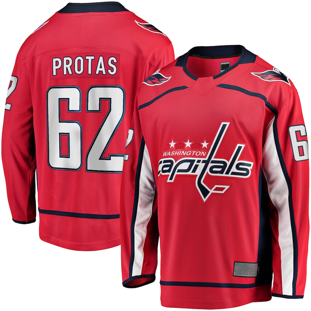 Choea W.Capitals #62 llya Protas Red Home Breakaway Jerseys