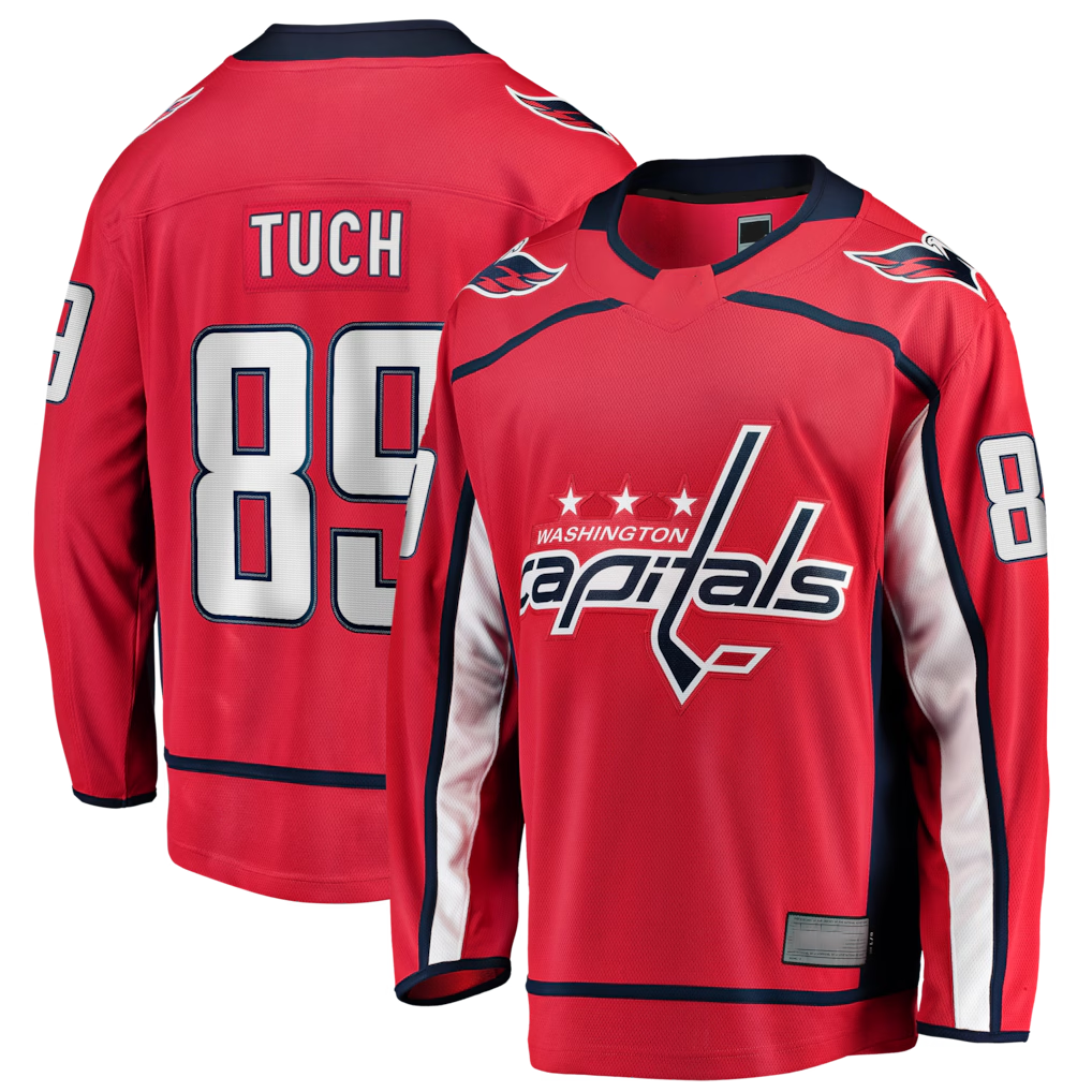 Choea W.Capitals #89 Alex Tuch Red Home Breakaway Jerseys