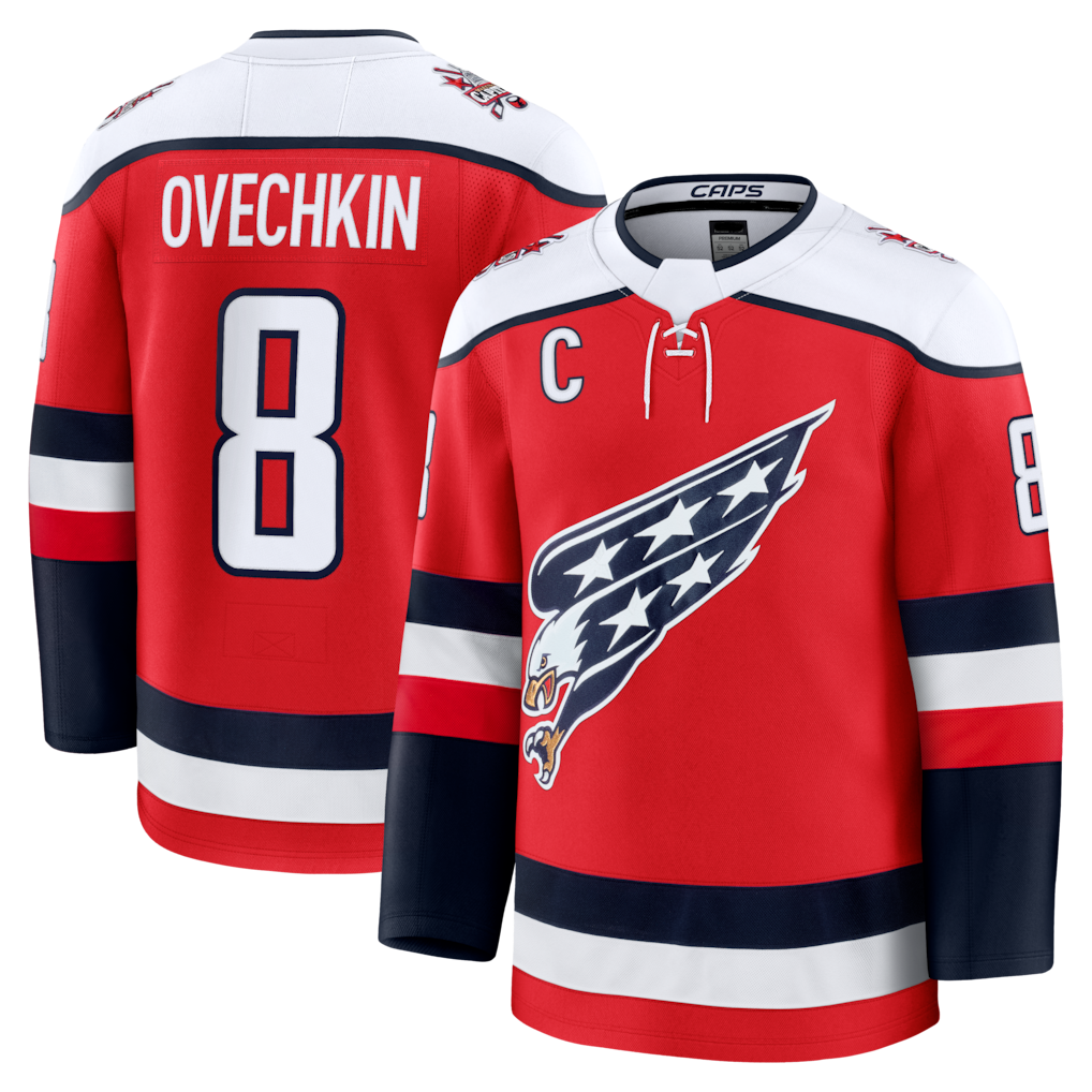 Choea W.Capitals #8 Alexander Ovechkin Red Alternate Premium Player Jerseys