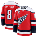Choea W.Capitals #8 Alexander Ovechkin Red Alternate Premium Player Jerseys