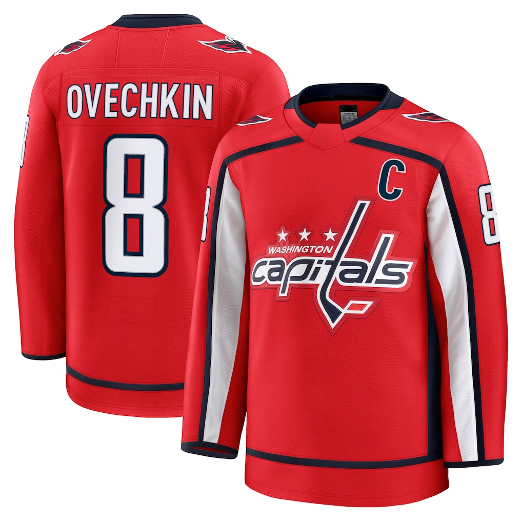 Choea W.Capitals #8 Alexander Ovechkin Red Home Premium Jerseys
