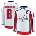 Choea W.Capitals #8 Alexander Ovechkin White Away Premium Jerseys