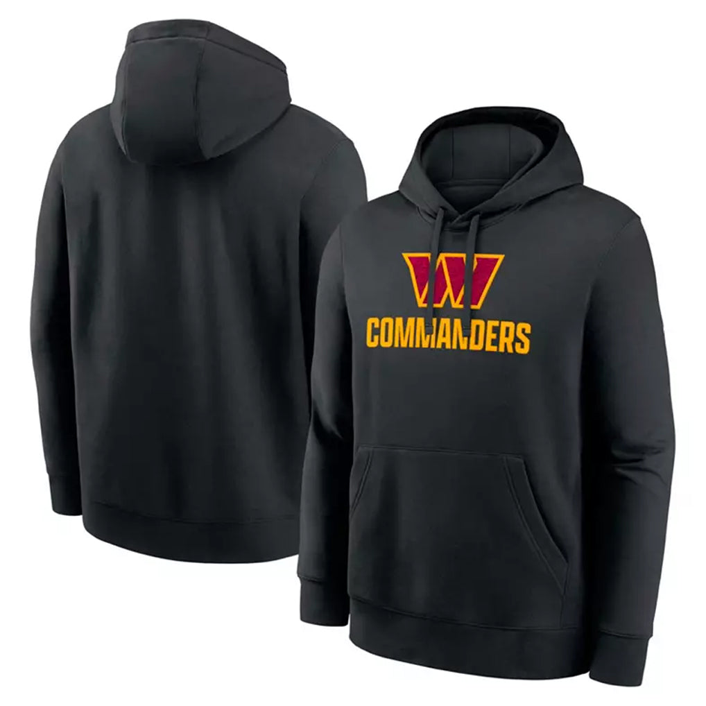 Choea W.Commanders Black Pullover Hoodies Home Game Blank Player Stitched Jerseys