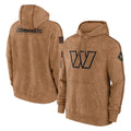 Choea W.Commanders Brown Limited Salute to Service Pullover Hoodies Game Blank Player Stitched Jerseys
