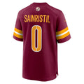 Choea W.Commanders #0 Mike Sainristil Burgundy Game Stitched Jerseys