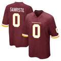 Choea W.Commanders #0 Mike Sainristil Player Burgundy Team Color Home Game Stitched Jerseys