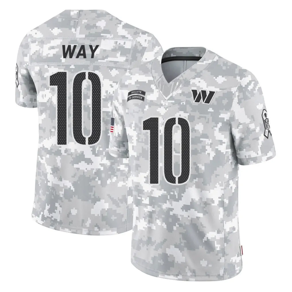 Choea W.Commanders #10 Tress Way Player Arctic Camo Limited Salute To Service Home Game Stitched Jerseys