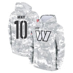 Choea W.Commanders #10 Tress Way Player Arctic Camo Limited Salute to Service Pullover Hoodies Game Stitched Jerseys