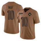 Choea W.Commanders #10 Tress Way Player Brown Limited Salute To Service Home Game Stitched Jerseys