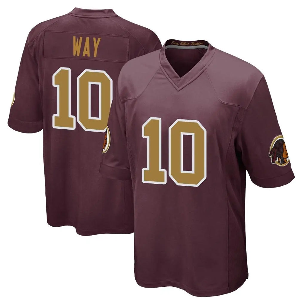 Choea W.Commanders #10 Tress Way Player Burgundy Alternate Home Game Stitched Jerseys