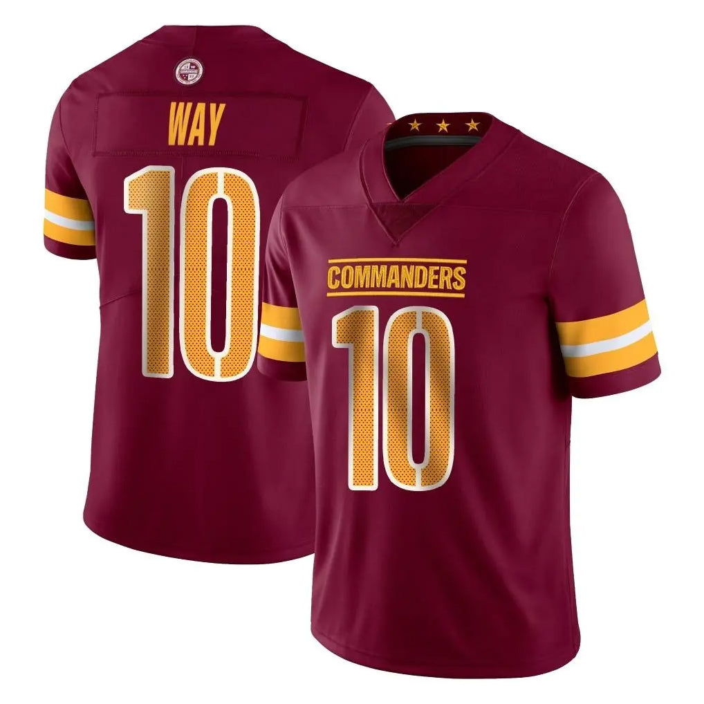 Choea W.Commanders #10 Tress Way Player Burgundy Limited Vapor Home Game Stitched Jerseys