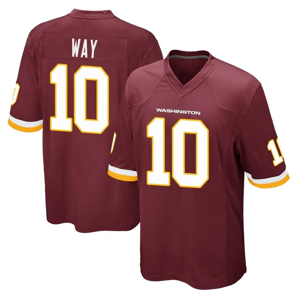 Choea W.Commanders #10 Tress Way Player Burgundy Team Color Home Game Stitched Jerseys