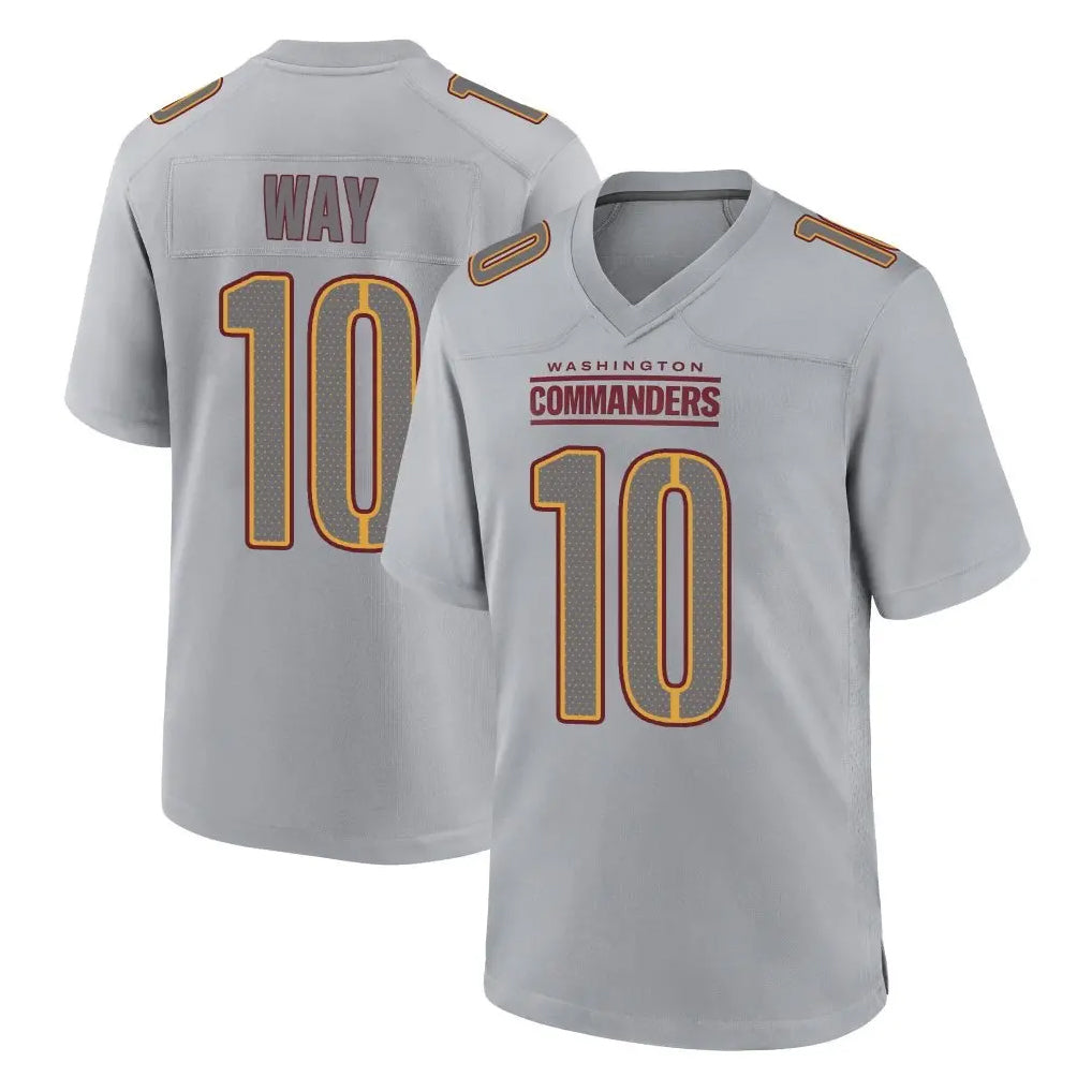 Choea W.Commanders #10 Tress Way Player Gray Atmosphere Fashion Home Game Stitched Jerseys