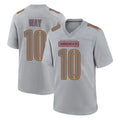 Choea W.Commanders #10 Tress Way Player Gray Atmosphere Fashion Home Game Stitched Jerseys