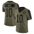 Choea W.Commanders #10 Tress Way Player Olive Salute To Service Limited Game Stitched Jerseys