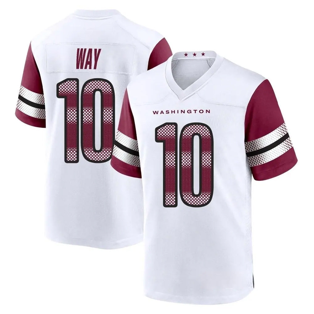 Choea W.Commanders #10 Tress Way Player White Game Home Stitched Jerseys