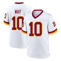 Choea W.Commanders #10 Tress Way Player White Home Game Stitched Jerseys
