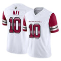 Choea W.Commanders #10 Tress Way Player White Vapor F.U.S.E. Limited Home Game Stitched Jerseys
