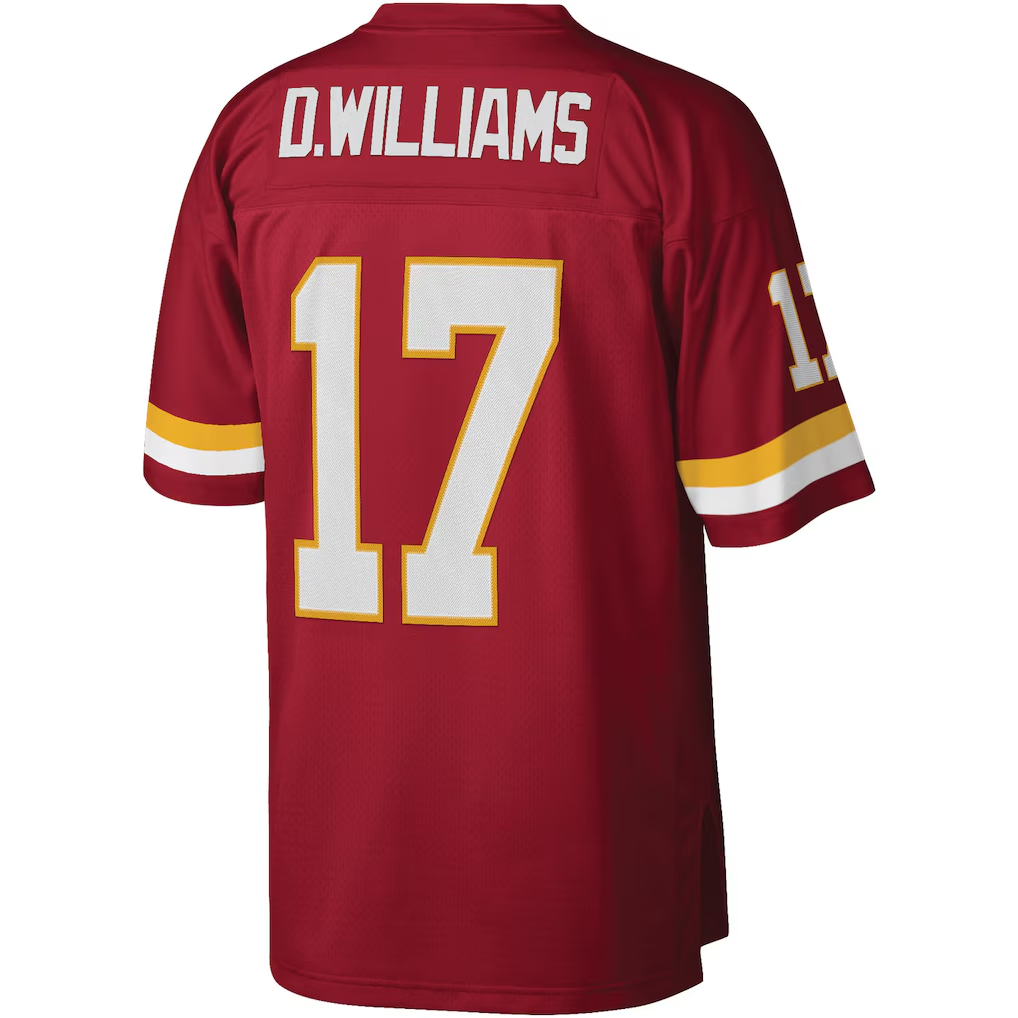 Choea W.Commanders #17 Doug Williams Mitchell & Ness Burgundy Legacy Replica Stitched Puhic Jersey