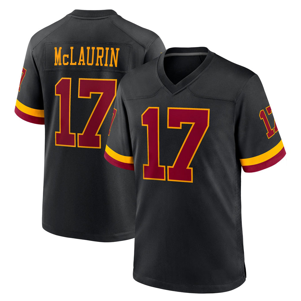 Choea W.Commanders #17 Terry Mclaurin Player Black Limited Home Game Stitched Jerseys