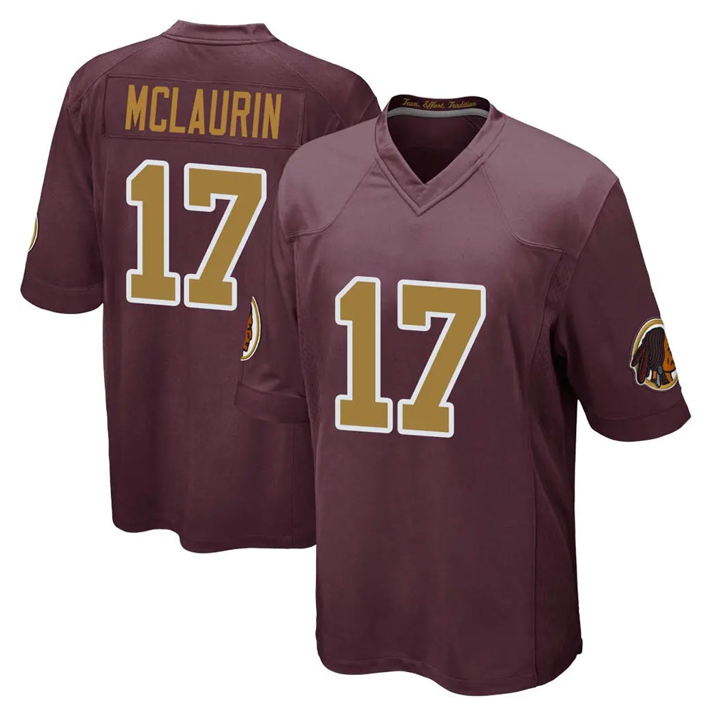 Choea W.Commanders #17 Terry Mclaurin Player Burgundy Alternate Home Game Stitched Jerseys