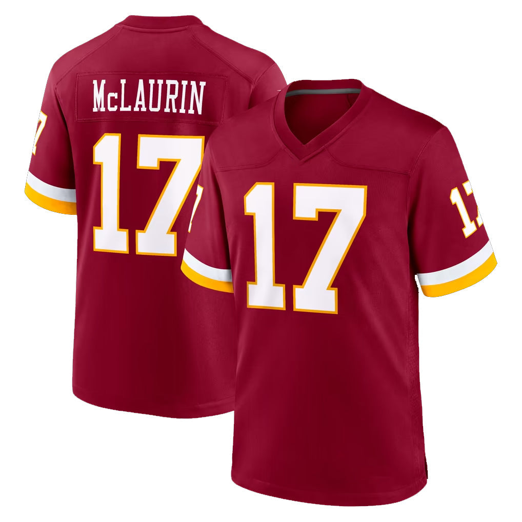 Choea W.Commanders #17 Terry Mclaurin Player Burgundy Game Home Stitched Jerseys