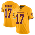 Choea W.Commanders #17 Terry Mclaurin Player Gold Limited Color Rush Home Game Stitched Jerseys