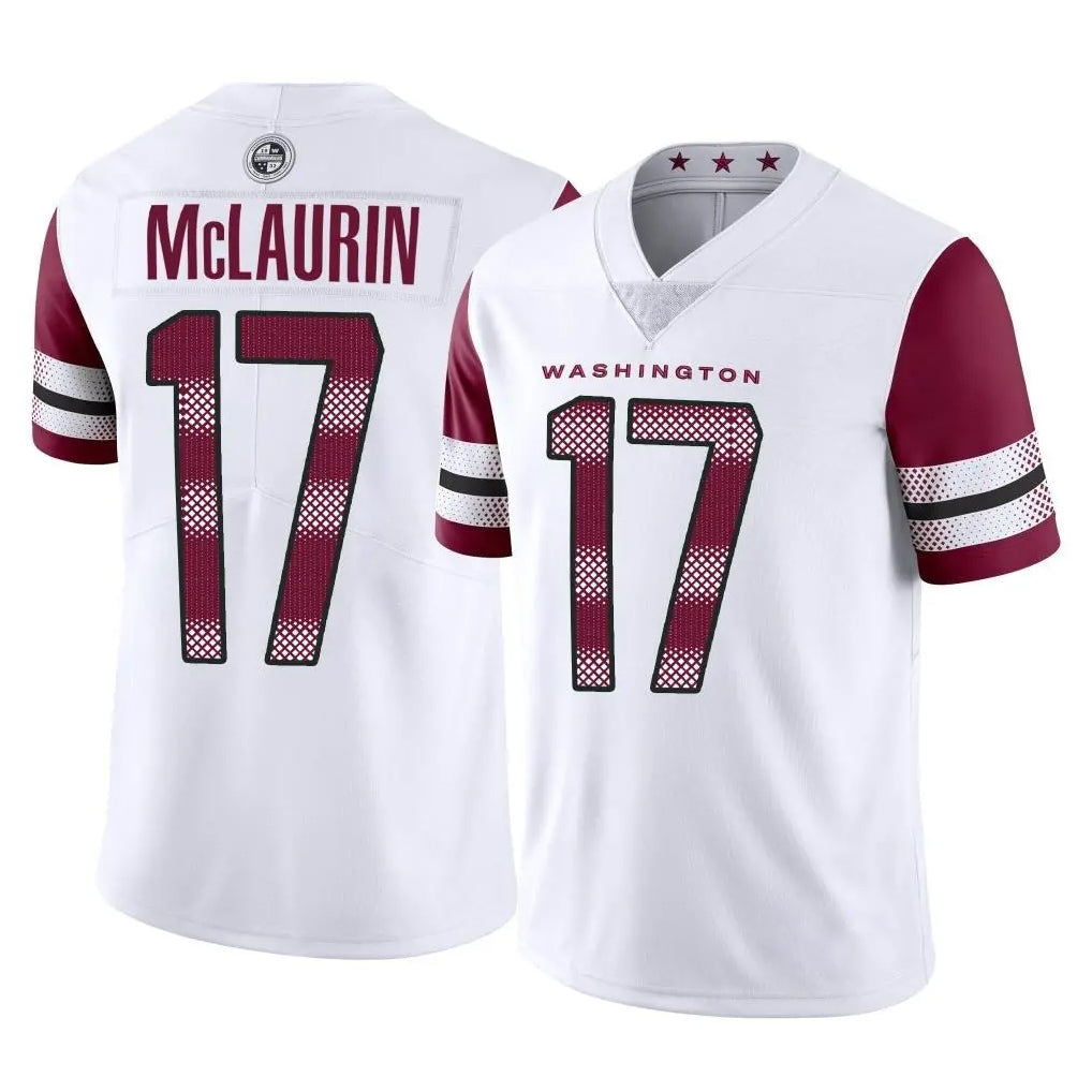 Choea W.Commanders #17 Terry Mclaurin Player White Limited Vapor Home Game Stitched Jerseys
