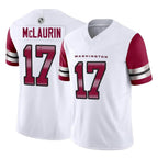 Choea W.Commanders #17 Terry Mclaurin Player White Vapor F.U.S.E. Limited Home Game Stitched Jerseys