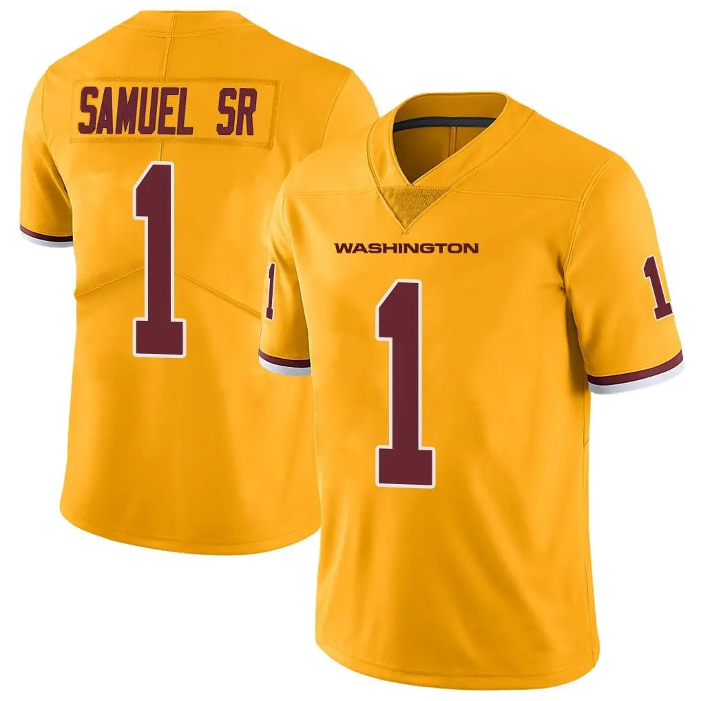 Choea W.Commanders #1 Deebo Samuel Sr Player Gold Vapor Limited Stitched Jerseys