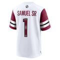 Choea W.Commanders #1 Deebo Samuel Sr Player White Home Game Stitched Jerseys