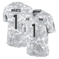 Choea W.Commanders #1 Rachaad White Player Arctic Camo Limited Salute To Service Home Game Stitched Jerseys