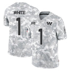 Choea W.Commanders #1 Rachaad White Player Arctic Camo Limited Salute To Service Home Game Stitched Jerseys