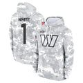Choea W.Commanders #1 Rachaad White Player Arctic Camo Limited Salute to Service Pullover Hoodies Game Stitched Jerseys