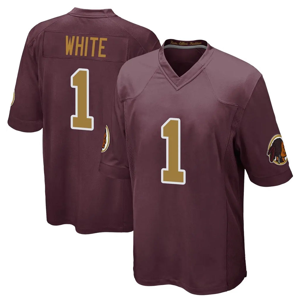 Choea W.Commanders #1 Rachaad White Player Burgundy Alternate Home Game Stitched Jerseys